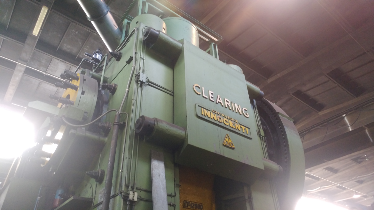 Pressa Meccanica Forgiare 2000Ton CLEARING INNOCENTI / Mechanical Forging Press 2000Ton CLEARING INNOCENT